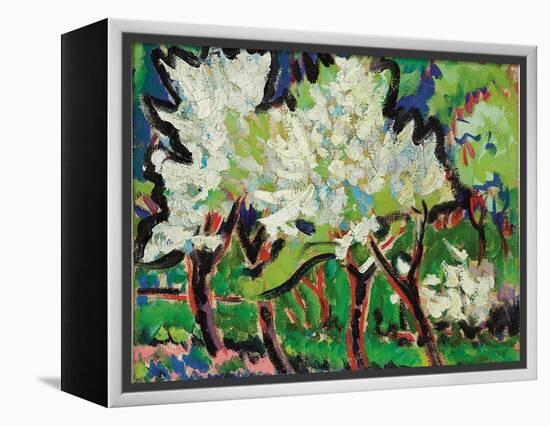 Flowering Trees IV; Bluhende Baume IV, 1909-Ernst Ludwig Kirchner-Framed Premier Image Canvas