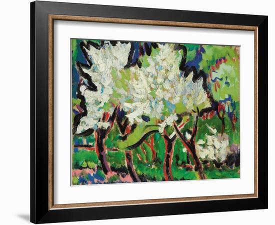 Flowering Trees IV; Bluhende Baume IV, 1909-Ernst Ludwig Kirchner-Framed Giclee Print