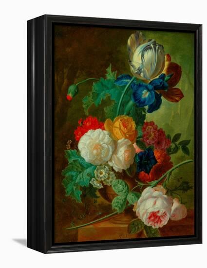 Flowerpiece-Jan van Os-Framed Premier Image Canvas