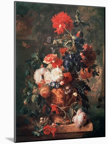 Flowers, 1722-Jan van Huysum-Mounted Giclee Print