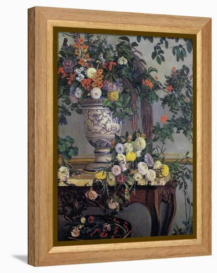 Flowers, 1868-Frederic Bazille-Framed Premier Image Canvas