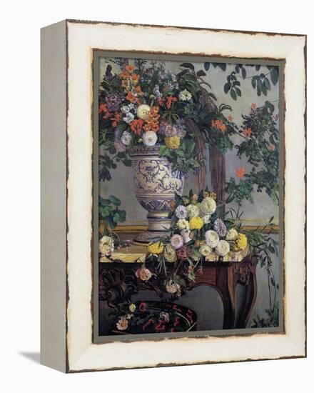 Flowers, 1868-Frederic Bazille-Framed Premier Image Canvas