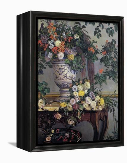 Flowers, 1868-Frederic Bazille-Framed Premier Image Canvas