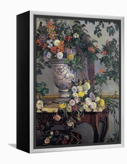 Flowers, 1868-Frederic Bazille-Framed Premier Image Canvas