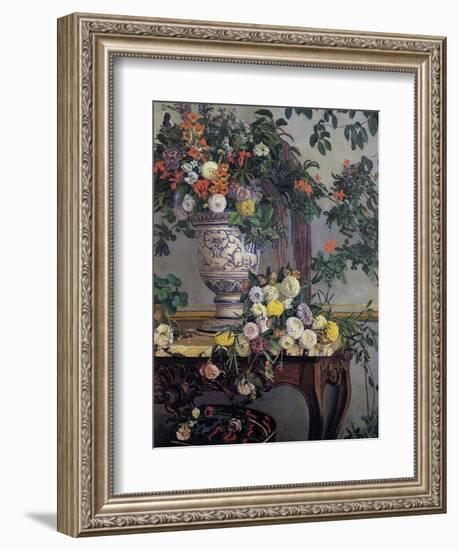 Flowers, 1868-Frederic Bazille-Framed Giclee Print