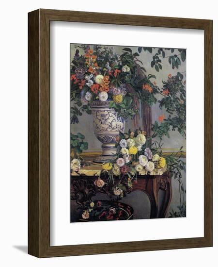 Flowers, 1868-Frederic Bazille-Framed Giclee Print