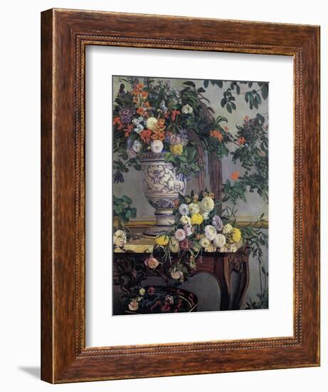 Flowers, 1868-Frederic Bazille-Framed Giclee Print