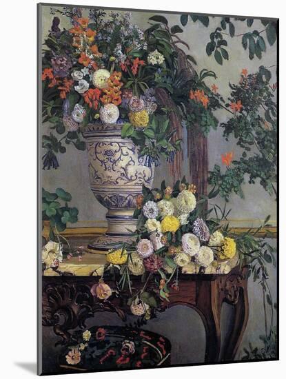 Flowers, 1868-Frederic Bazille-Mounted Giclee Print