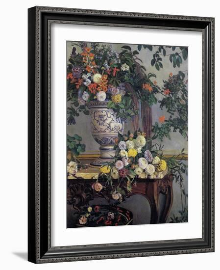 Flowers, 1868-Frederic Bazille-Framed Giclee Print