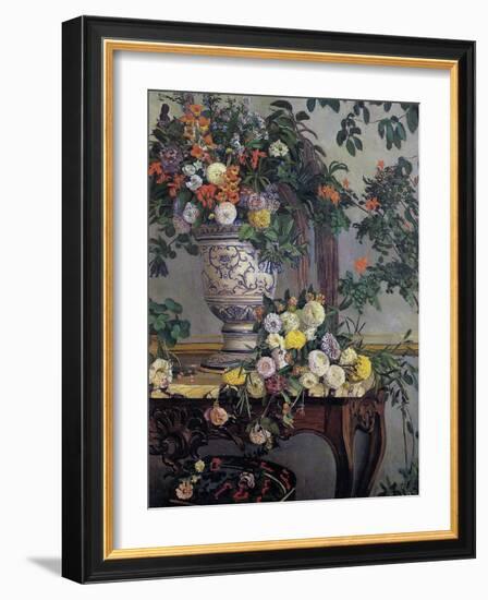 Flowers, 1868-Frederic Bazille-Framed Giclee Print