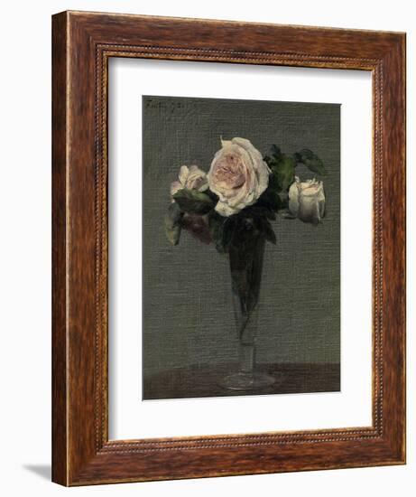 Flowers, 1872-Henri Fantin Latour-Framed Premium Giclee Print