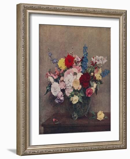 'Flowers', 1886, (c1915)-Henri Fantin-Latour-Framed Giclee Print