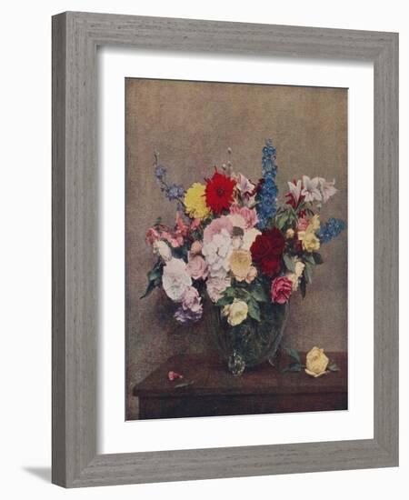 'Flowers', 1886, (c1915)-Henri Fantin-Latour-Framed Giclee Print