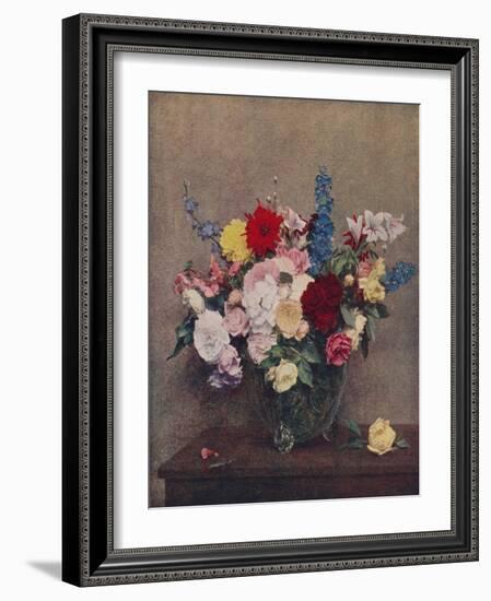 'Flowers', 1886, (c1915)-Henri Fantin-Latour-Framed Giclee Print