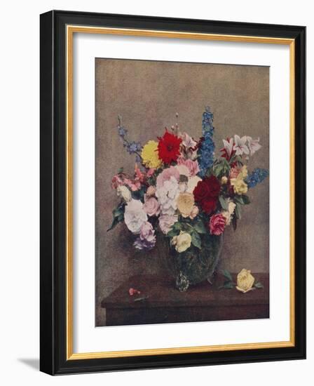 'Flowers', 1886, (c1915)-Henri Fantin-Latour-Framed Giclee Print