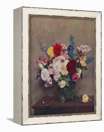 'Flowers', 1886, (c1915)-Henri Fantin-Latour-Framed Premier Image Canvas