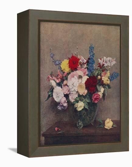 'Flowers', 1886, (c1915)-Henri Fantin-Latour-Framed Premier Image Canvas