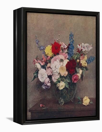 'Flowers', 1886, (c1915)-Henri Fantin-Latour-Framed Premier Image Canvas