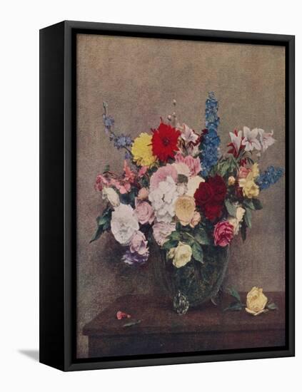 'Flowers', 1886, (c1915)-Henri Fantin-Latour-Framed Premier Image Canvas