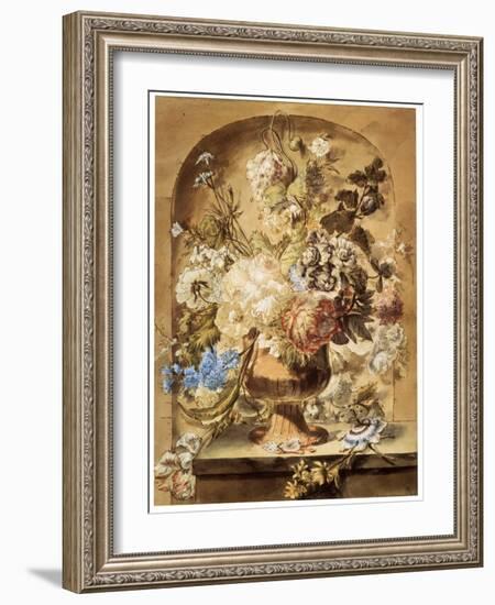 'Flowers', 18th or early 19th century-Jan van Os-Framed Giclee Print