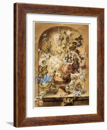 'Flowers', 18th or early 19th century-Jan van Os-Framed Giclee Print