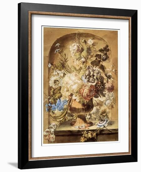 'Flowers', 18th or early 19th century-Jan van Os-Framed Giclee Print