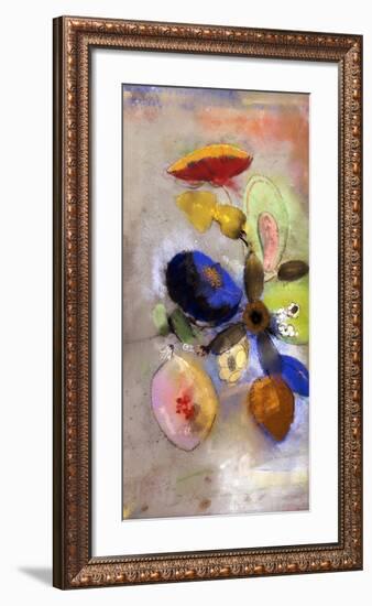 Flowers, 1907-1910-Odilon Redon-Framed Premium Giclee Print