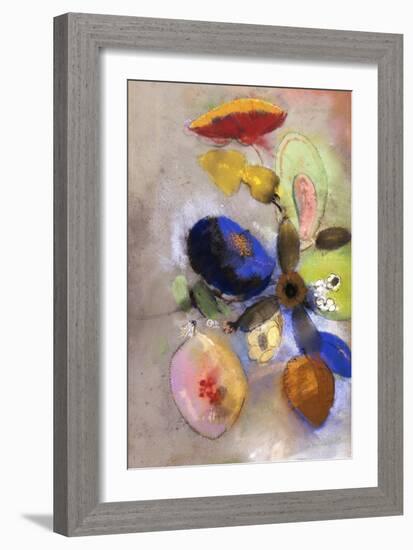 Flowers, 1907-1910-Odilon Redon-Framed Giclee Print