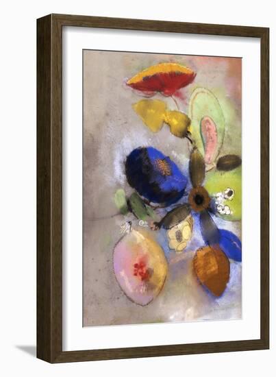 Flowers, 1907-1910-Odilon Redon-Framed Giclee Print