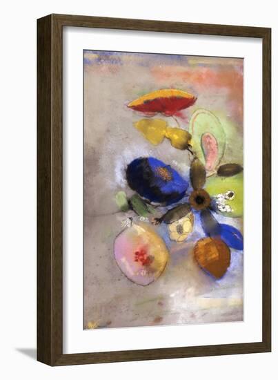 Flowers, 1907-1910-Odilon Redon-Framed Giclee Print