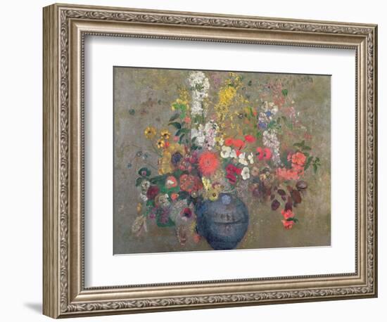 Flowers, 1909-Odilon Redon-Framed Premium Giclee Print