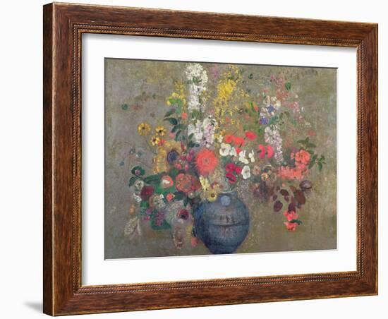 Flowers, 1909-Odilon Redon-Framed Giclee Print