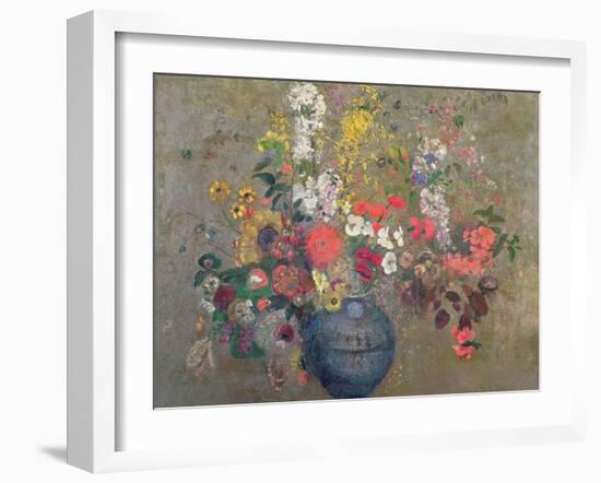 Flowers, 1909-Odilon Redon-Framed Giclee Print