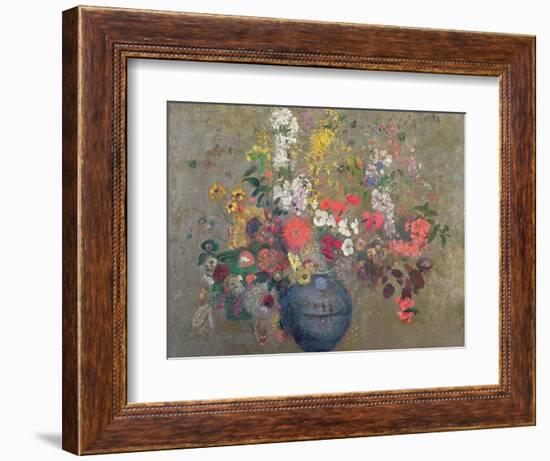 Flowers, 1909-Odilon Redon-Framed Giclee Print