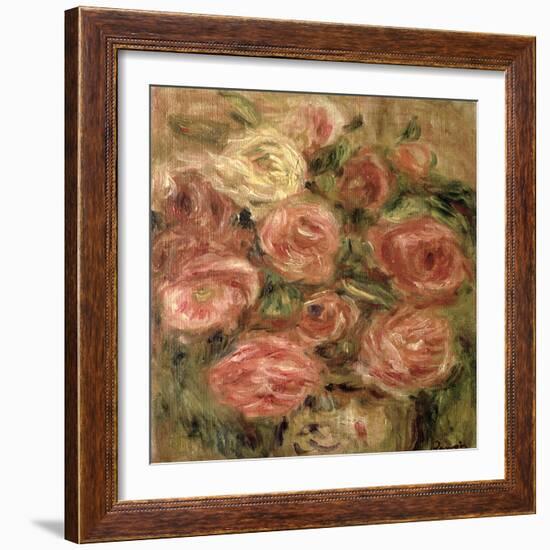 Flowers, 1913-19-Pierre-Auguste Renoir-Framed Giclee Print