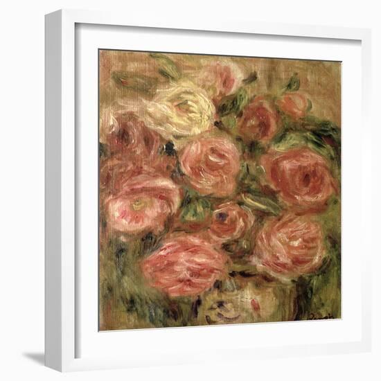 Flowers, 1913-19-Pierre-Auguste Renoir-Framed Giclee Print