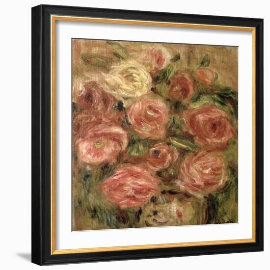 Flowers, 1913-19-Pierre-Auguste Renoir-Framed Giclee Print