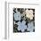 Flowers, 1965 (3 blue, 1 ivory)-Andy Warhol-Framed Art Print