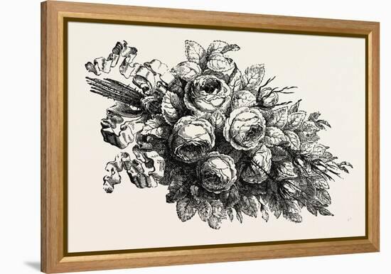 Flowers, 19th Century-null-Framed Premier Image Canvas