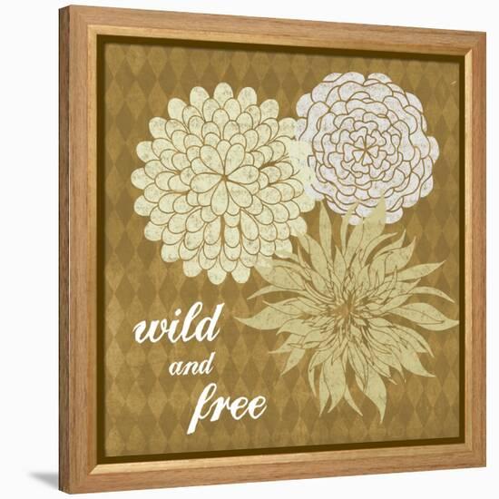 Flowers 2-Erin Clark-Framed Premier Image Canvas