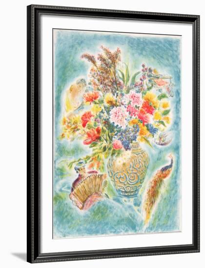 Flowers 4-Ira Moskowitz-Framed Limited Edition