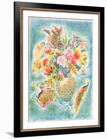 Flowers 4-Ira Moskowitz-Framed Limited Edition