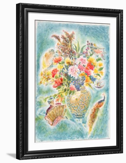 Flowers 4-Ira Moskowitz-Framed Limited Edition