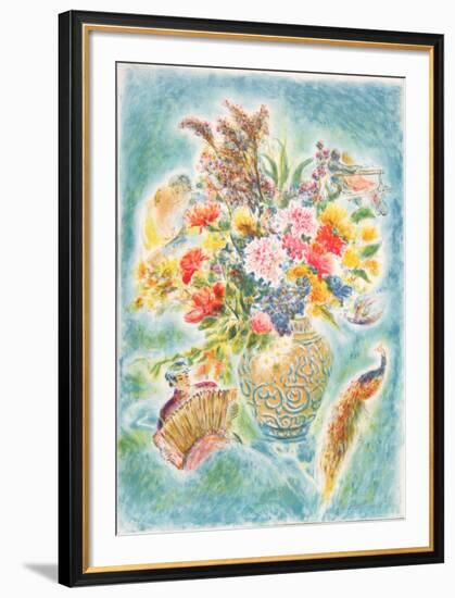 Flowers 4-Ira Moskowitz-Framed Limited Edition