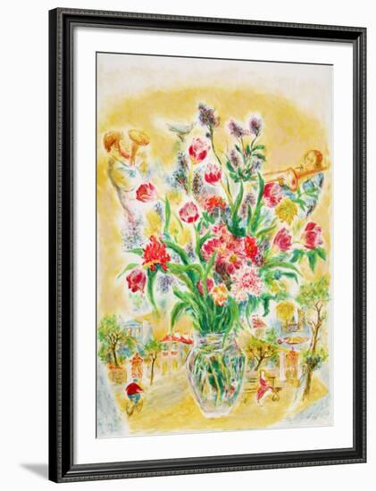 Flowers 5-Ira Moskowitz-Framed Limited Edition