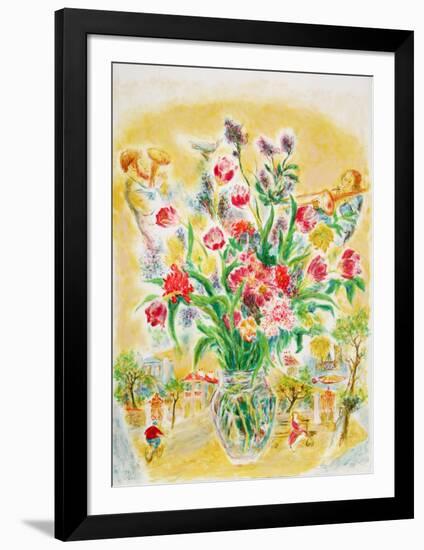 Flowers 5-Ira Moskowitz-Framed Limited Edition