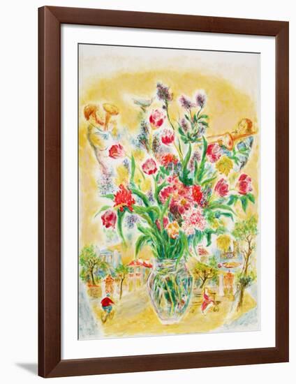 Flowers 5-Ira Moskowitz-Framed Limited Edition