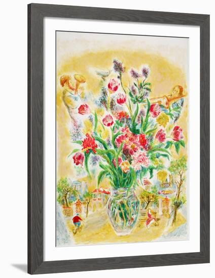 Flowers 5-Ira Moskowitz-Framed Limited Edition