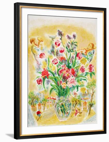 Flowers 5-Ira Moskowitz-Framed Limited Edition