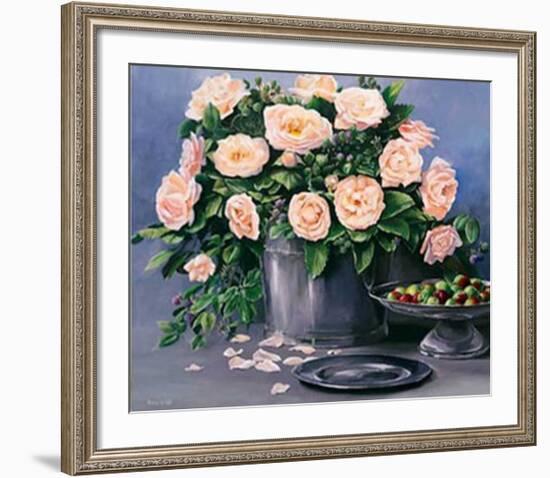 Flowers and Apples II-Karin Valk-Framed Art Print